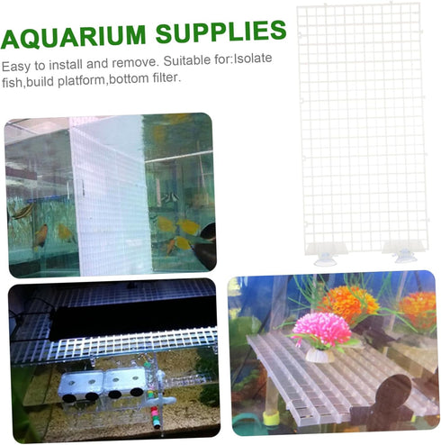 Aquarium Supplies Set, Filter Panel, Lid, Fish Tank Bottom Divider Grid, Isolate Board