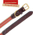 Mile High Life Genuine Leather Dog Collar - Heavy Duty Canvas Dog Collars with Adjustable Rust-Proof Metal Pin Buckle,