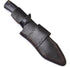 Handmade Damascus Steel Hunting Knife, 11 Inches Fixed Blade with Black Pakkawood Handle, Bushcraft Knife with Sheath
