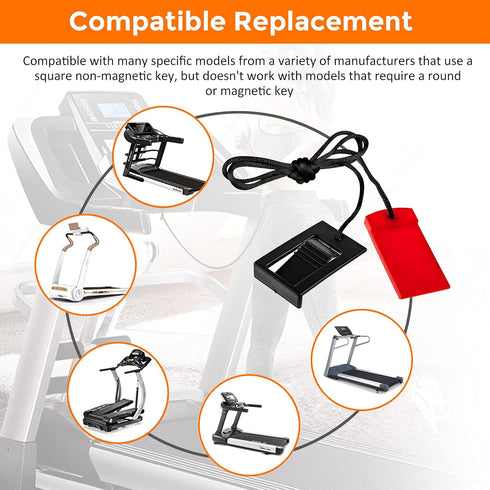 Treadmill Universal Safety Key for Proform, Image, Weslo, Reebok, Epic, Golds Gym, Healthrider