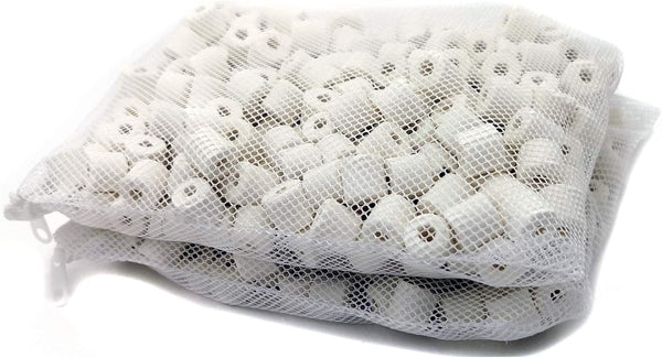 2 lb Aquarium Filter Media - Ceramic Rings for Pond Fish Tank Canister Filter