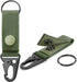 FRTKK Tactical Molle Key Ring Gear Keeper, Nylon Belt Keychain Clip for Molle Bags