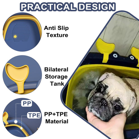 Pet Bathtub with Toys,Portable Puppy Bathtub for Easy Baths and Easy Storage, Dog Bath Tubs for Small Medium Pets