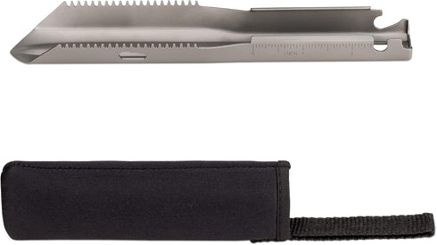 Navaris Ultralight Titanium Backpacking Shovel, Lightweight Camping Trowel Multitool with Ruler Lines