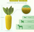 Dog Squeaky Toys for Aggressive Chewers - Indestructible Tough Chew Toys for Small, Medium, and Large Dogs, Natural