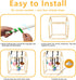 TAdgnba 8 Puppy Play Gym for Small Dogs, Dog Jungle Gym with Hanging Toys & Bungee Straps PVC Frame Indoor Jungle