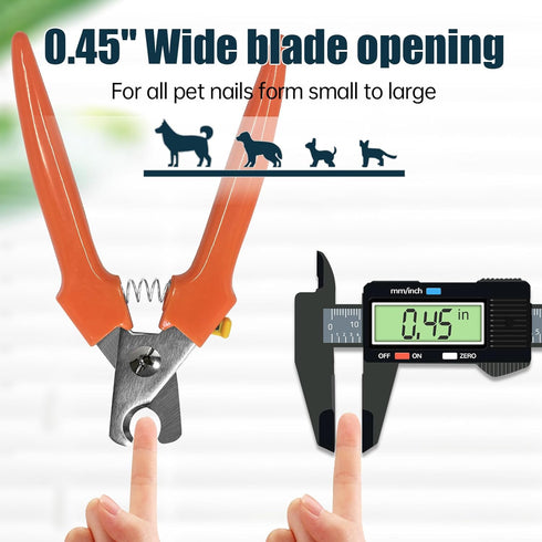 Bitbat Trimmers 767C Trimmers Dog Nail - Professional Dog Nail Clippers for Large and Small Dogs, Easy-to-Use Pet Nail