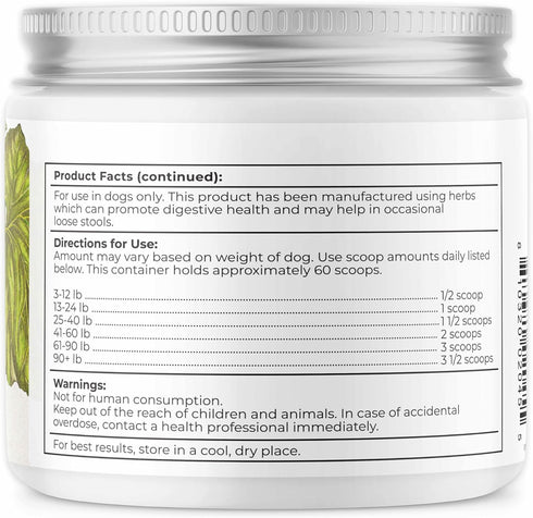 Dr. Harvey's Runs Be Done - Anti-Diarrheal Digestive Tract Supplement for Dogs (7 Ounces)