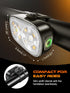 5+6 IP65 Set ISEYOU Bike Lights, Ultra-Slim USB-C Rechargeable Bike Lights Front and Back, Lighting Modes & Waterproof