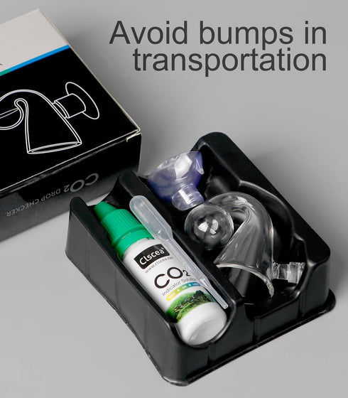 Aquarium CO2 Drop Checker, CO2 Indicator (Glass Checker + 15ml)