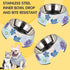 Pet Cats Dogs 2 in 1 Food Water Bowls - Non Slip Heavy Duty Bowls for Feeding Drinking Small Medium Large Dogs