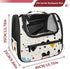 Seamless (2) Baby Pattern with Hearts Pet Travel Carrier | Ventilated Comfortable Design with Safety Features | Ideal