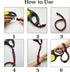 Hands Free Adjustable Wrist Strap for Dog Leash, Security Strap for Retractable Leashes, Red