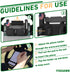 Golf Cart Steering Wheel Cell Phone Mount, Flip Up Phone Holder for Club Car, EZGO, Yamaha