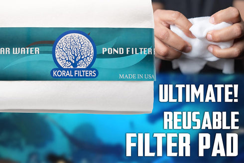 Aquarium Polishing Filter Pad, 50 Micron, 24" x 36", Water Polishing Pad for Crystal Clear Fish Tank
