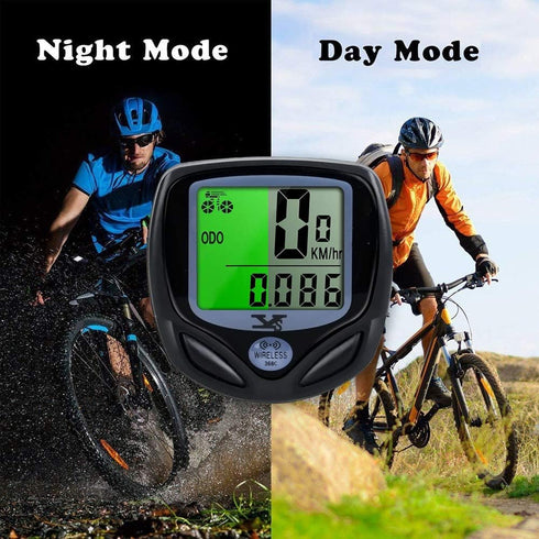 YS Wireless Waterproof Bicycle Speedometer & Odometer with LCD Display