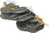 kathson Turtle Basking Platform with Suction Cup, Tortoise Climbing Rest Terrace for Reptile Habitat Rock Decor (L)