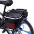 Keenso Large Capacity Double Rear Bike Bags, Waterproof Side Bags for Outdoor Riding, 25L, Black/Red