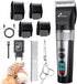 Gimars Dog Clippers with Stainless Steel Dog Grooming Scissors Kits - Black