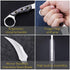 Tactical Karambit Knife with Sheath, Micarta Handle, Fixed 440C Steel Blade for Camping & Survival EDC