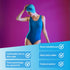 Sporti Bubble Swim Cap for Women, Anti-Slip Bathing Cap Made from Latex/Rubber