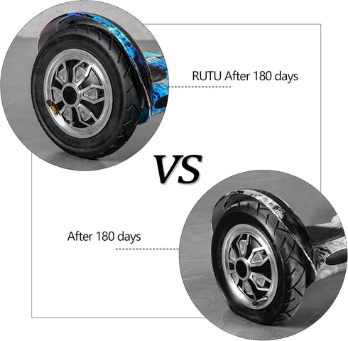 RUTU Inner Tube Set - Heavy-Duty 10x2 10x2.125 Replacement for 2-Wheel Electric Scooter, Kid's Bike, Trike