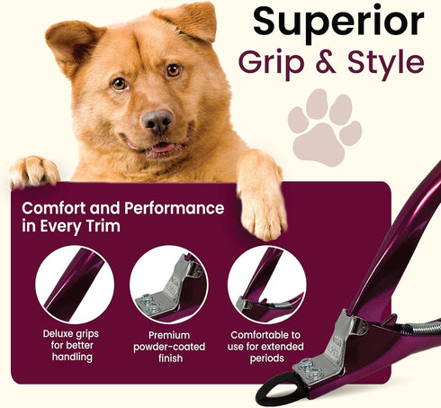 Trimmer, Resco Dog Nail Clippers USA-Made Professional Guillotine Candy Series with Replacement Blade System All Breeds