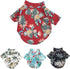 1 Pcs Hawaiian Pet Dog Polo T-Shirt, Coconut Tree Print Summer Shirt for Pets (4XL, Royal Blue)