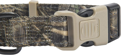 Browning Classic Performance Webbing Pet Collar, Fully Adjustable, Solid Colors and Camo Patterns, Realtree MAX-7, Small