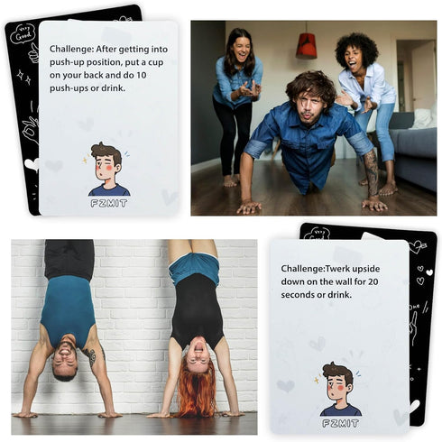 FZMIT 106 Drinking Card Games for Adults Party- Hilarious Challenges, Quizzes & Dares Cards for Adults | Perfect