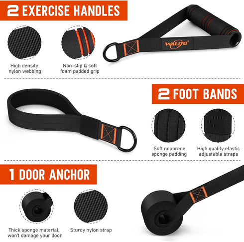 Pilates Bar Kit with Resistance Bands - Multifunctional Yoga Pilates Bar for Full-Body Workouts at Home Gym