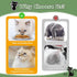 6 Wide Whisker Friendly Cat Dishes Set, 6.7" Stainless Steel Shallow Food Bowls for Indoor Kitten Feeding