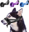 SlowTon Adjustable Soft Dog Muzzle, Padded Nylon Muzzle for Large Medium Dogs, Anti Chewing Barking Biting (Black, S)