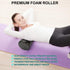 Foam Roller Set - High Density Back Roller, Muscle Roller Stick, Stretching Strap, Massage Ball