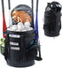 VIGERARI Baseball Bucket Bag, Coaches Bag, Expandable Softball Bucket Bag with Padded Seat, Baseball Gear Organizer