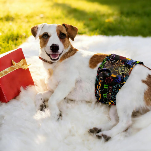 Dogs-Pack 3, Reusable Dog Diapers Male, Washable Premium Belly Bands for Male of High Absorbing Large Male Dog