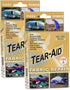 TEAR-AID Fabric Repair Kit, Type A Clear Patch for Canvas, Fiberglass, Leather, Polyester, Nylon & More, Gold Box, 2