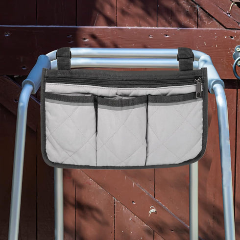 4 PATIKIL Beach Chair Armrest Bag, Waterproof Beach Chair Hanging Storage Pouch Arm Rest Magazine Snack Bag