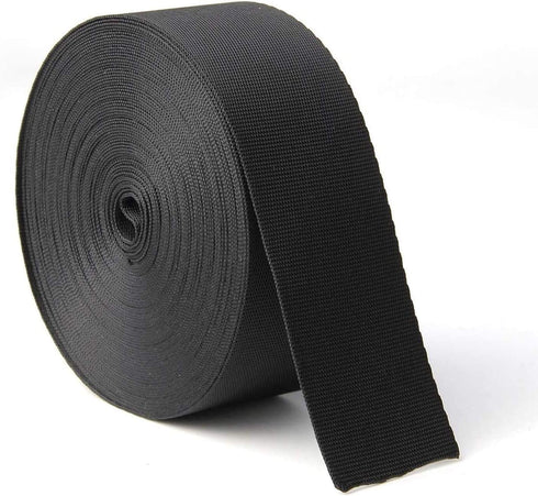 JIAKAI 1.5 Inch Wide 10 Yards Heavy Duty Nylon Webbing Strap, Polypropylene Straps for Bags, Hammocks, Outdoor