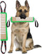 Dog Tug Toy - Tough Jute Bite Pillow for Lasting Training, Interactive Toy for Large and Small Dogs