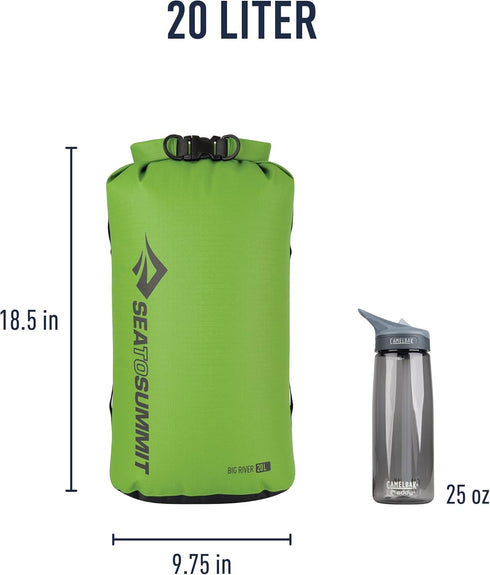 Sea to Summit Big River Dry Bag, Ultra-Durable Roll-Top Storage for Outdoor Activities