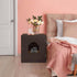 ZENY Cat Litter Box Furniture Hidden, Enclosed Cat Litter Box with Vent Holes, Indoor Cat Box Cabinet, Wooden Cat