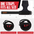 WALITO Double Layer Leather Wrist Straps for Weightlifting, Adjustable Neoprene Padded for Gym Deadlift and Powerlifting