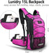 Insulated Hydration Pack Backpack with 3L BPA Free Leak-Proof Water Bladder for Hiking and Running