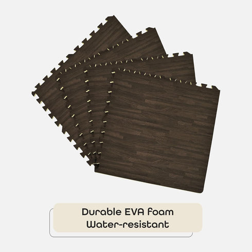24-Inch 4 24" 24", ACHIM Interlocking Anti-Fatigue Foam Floor Tiles, Tiles - x Charcoal - DIY Floor Padding for Home