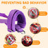 SlowTon Soft Dog Muzzle, Adjustable Padded Nylon Muzzle for Large Medium Dogs, Anti Chewing Barking Biting (Purple, S)