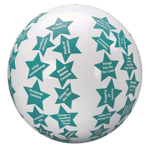 S&S Worldwide Toss 'n Talk-About Ball II. 24" Flat Diameter. Encourages Social