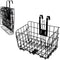Hamiledyi Folding Bike Basket - Lift-Off Front Bike Basket with Handles, Easy Installation Rear Cargo Rack for Mountain