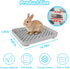 Chinchilla kathson Rabbit Litter Box, Bunny Potty Trainer Tray Guinea Pig Litter Box with Grid, Small Animal Toilet