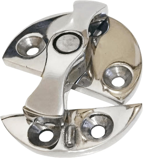 Stainless Steel 316 Boat Door Cabinet Hatch, 45mm Round Turn Button Twist Catch Latch Marine Hardware